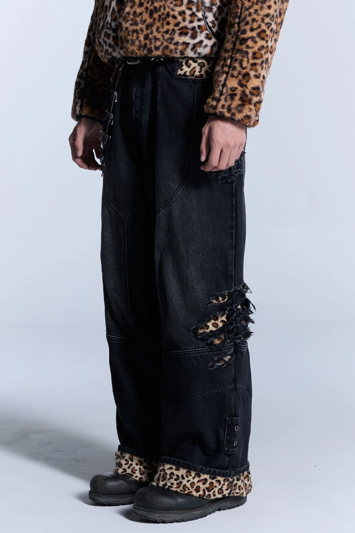 Cheetah Denim Jeans - Image 2