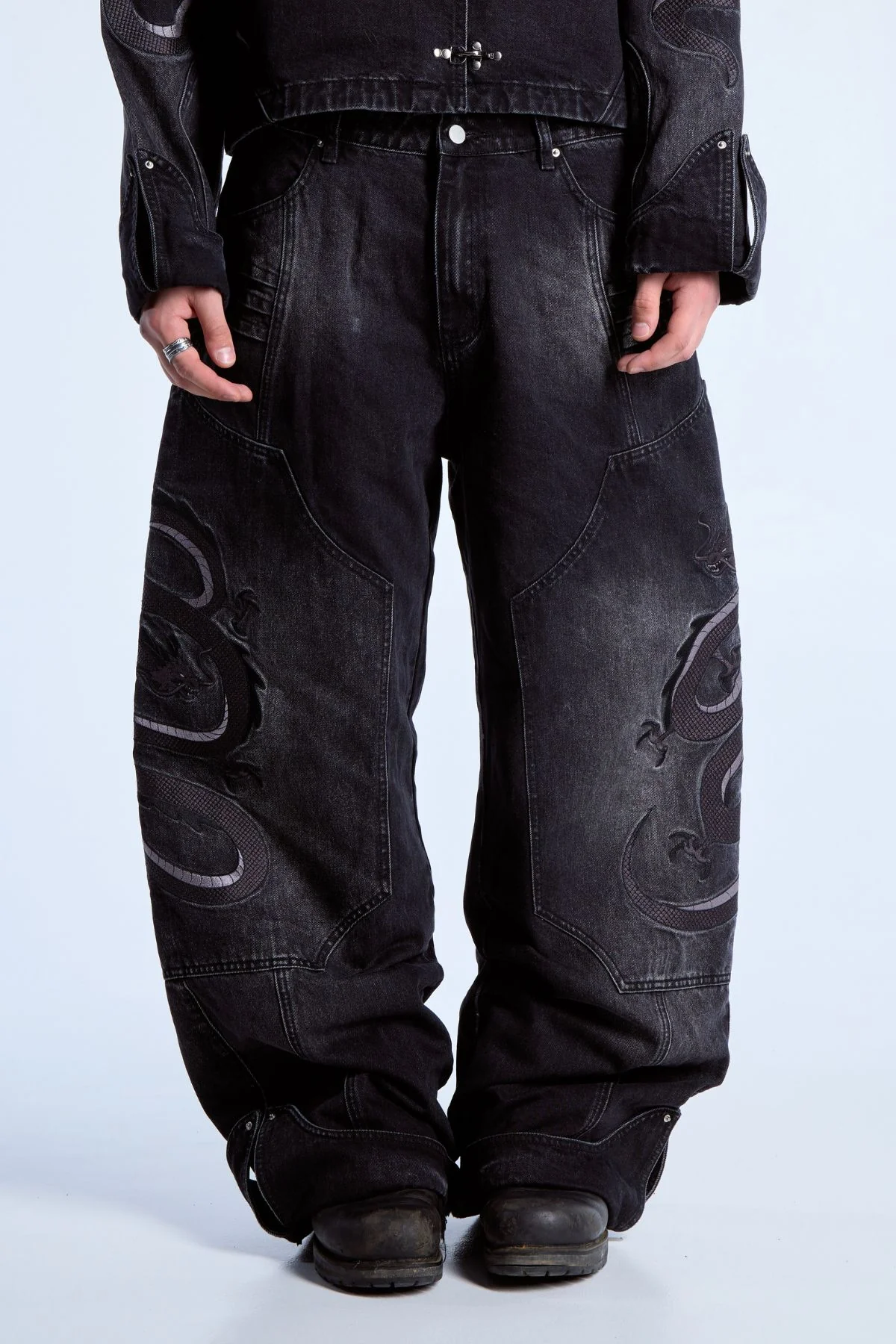 Dragon Denim Jeans Black