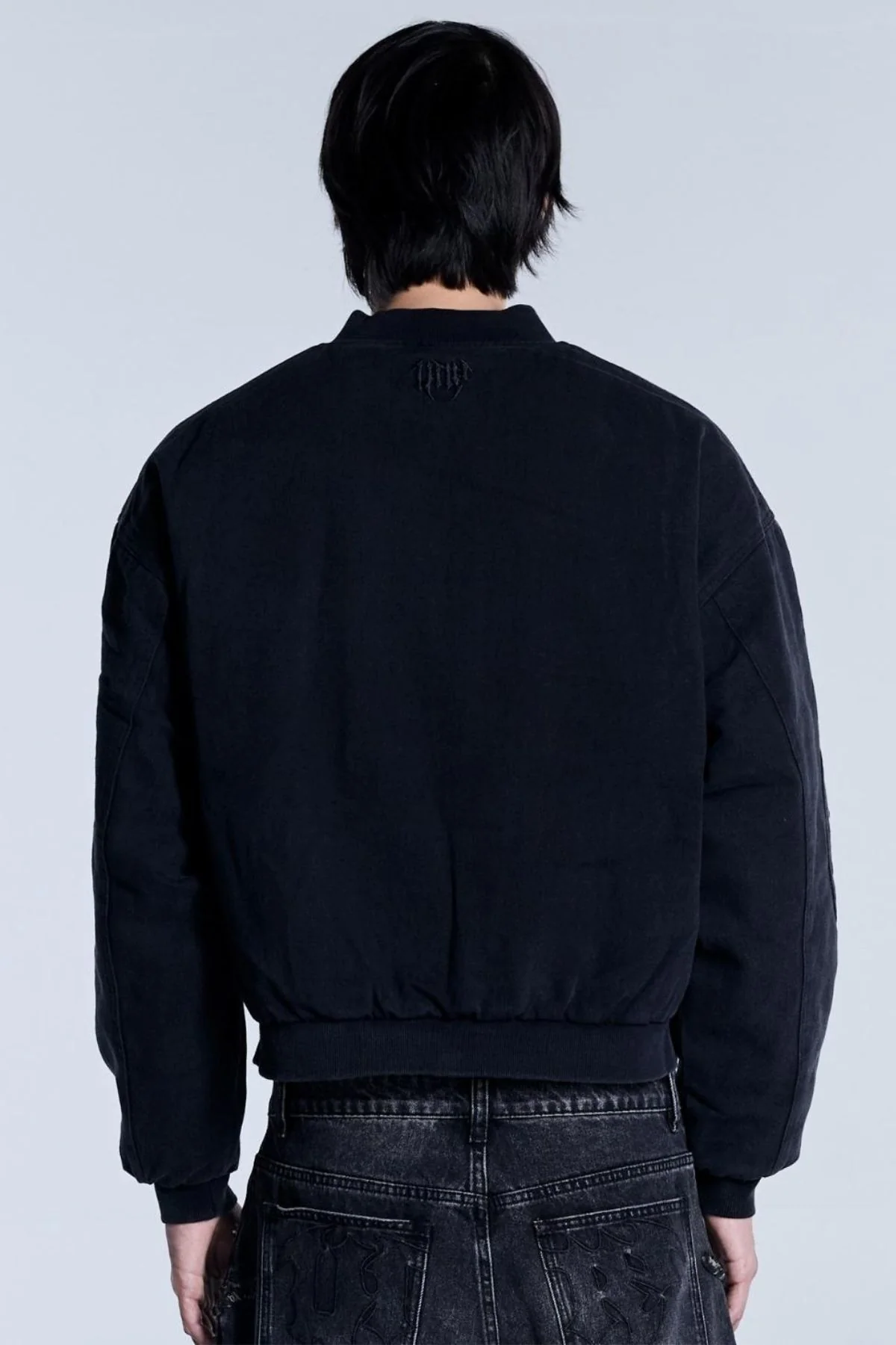 Flamed Black Bomber Jacket - Image 7