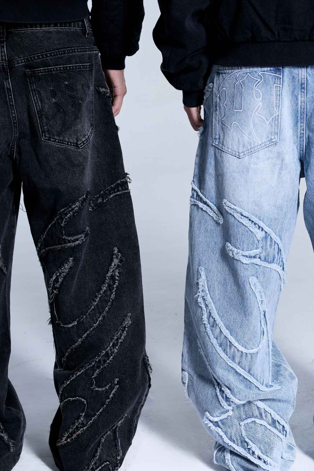 Flamed Black Denim - Image 6