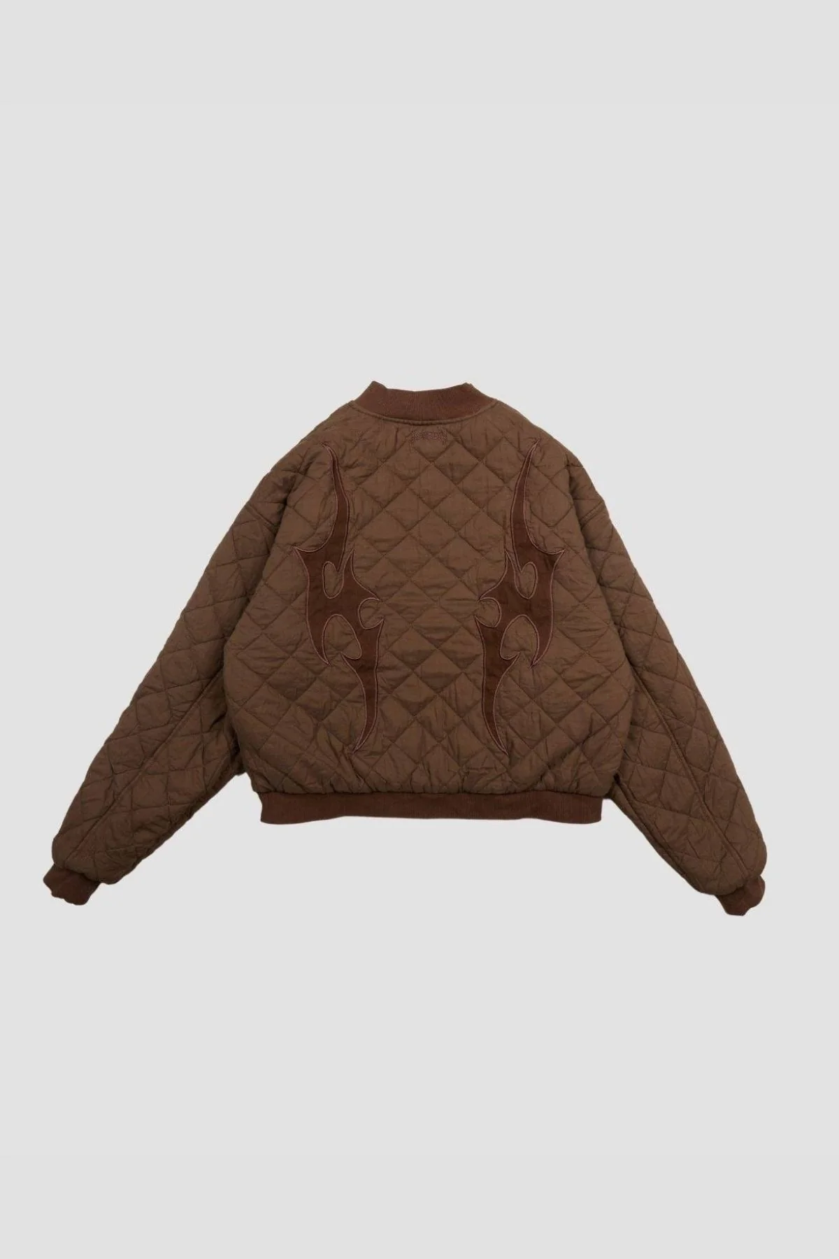 Flamed Mocha Bomber Jacket - Image 6