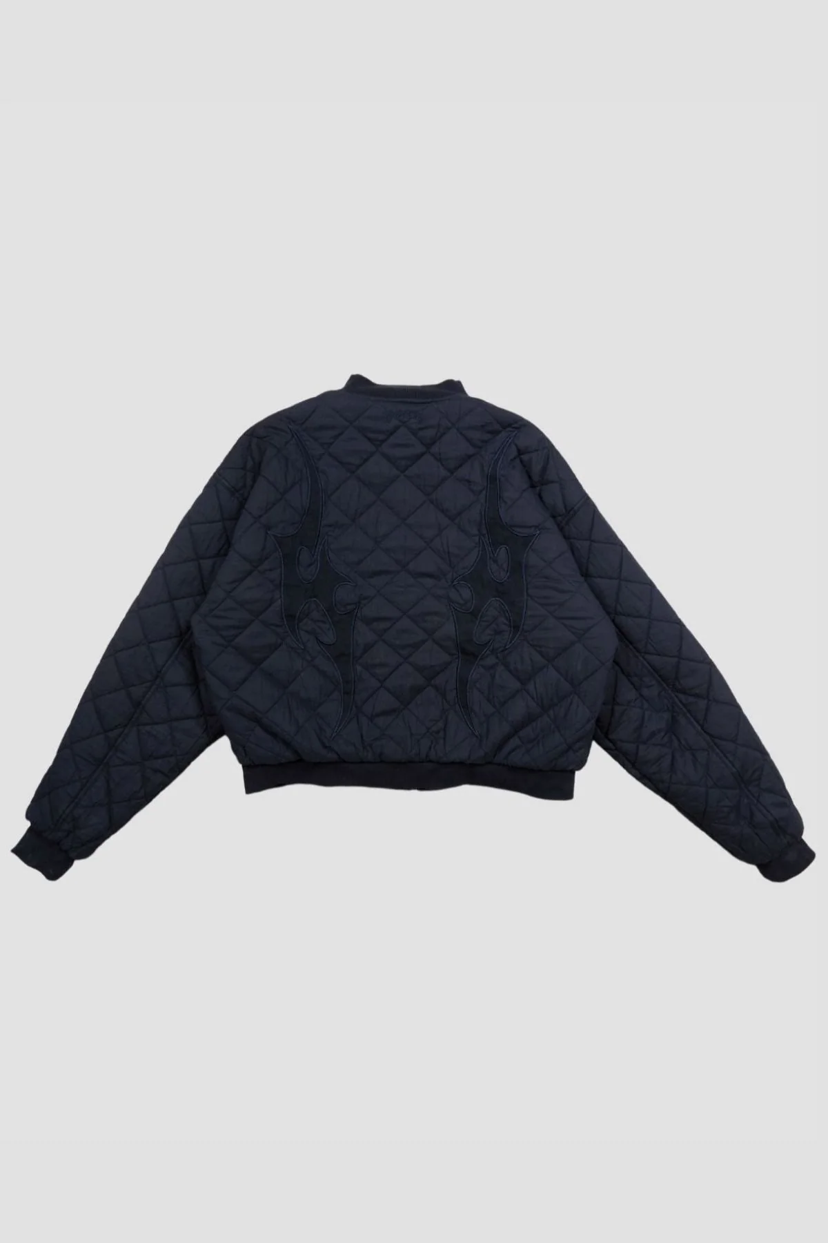 Flamed Navy Bomber Jacket - Image 6