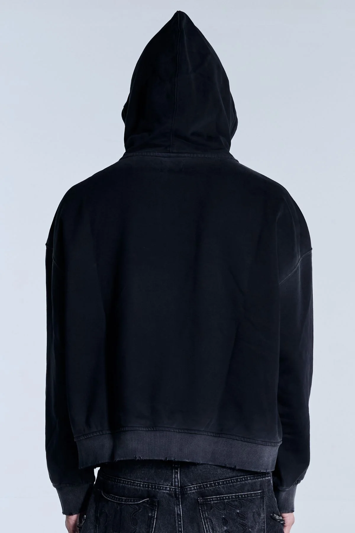 Rhinestone Hoodie Black - Image 7