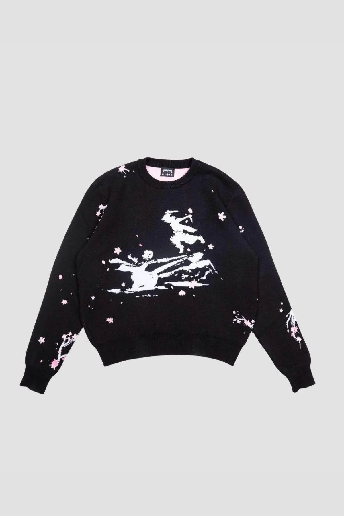 Sakura Black Knit Sweater - Image 3