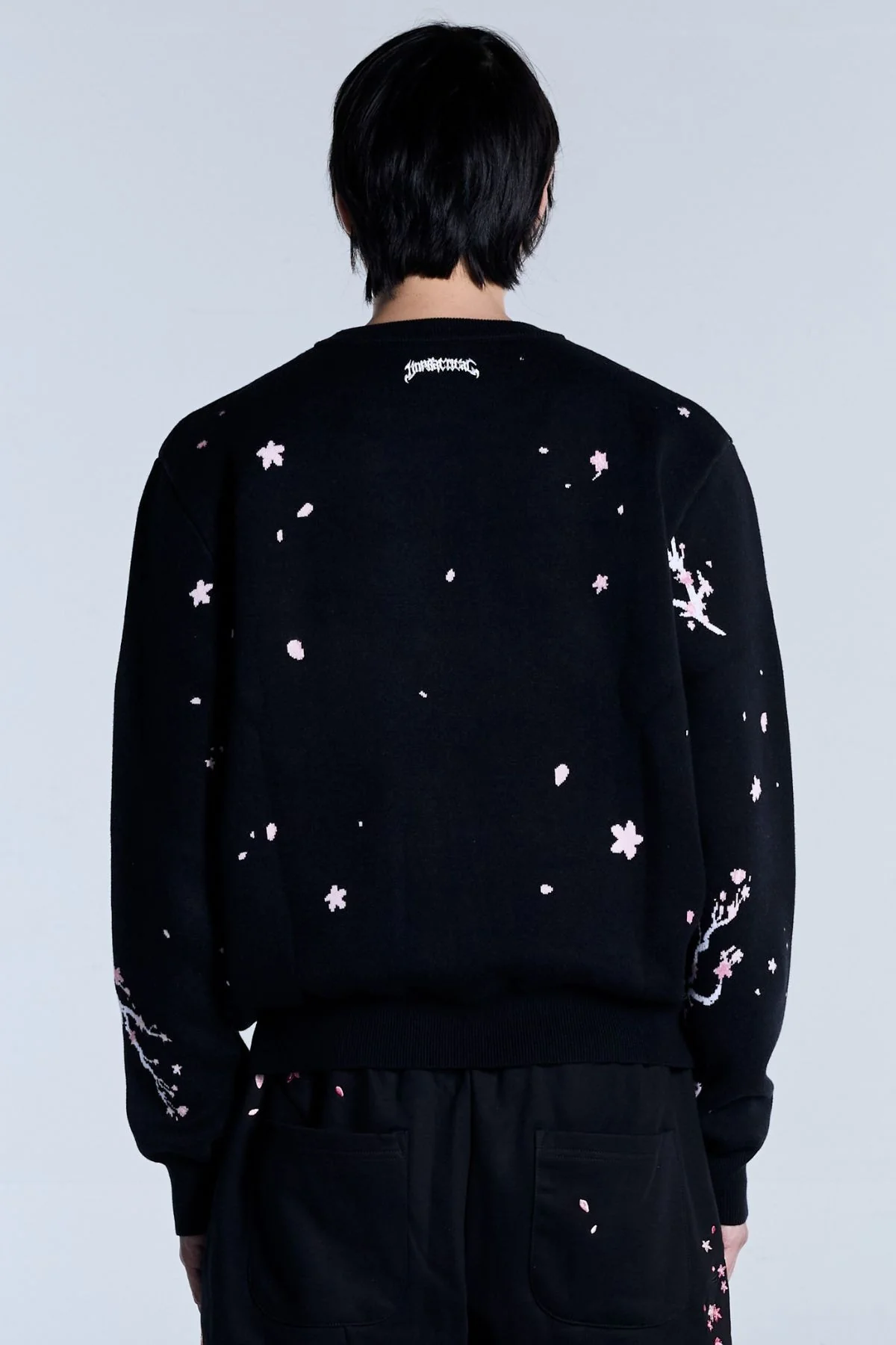 Sakura Black Knit Sweater - Image 7