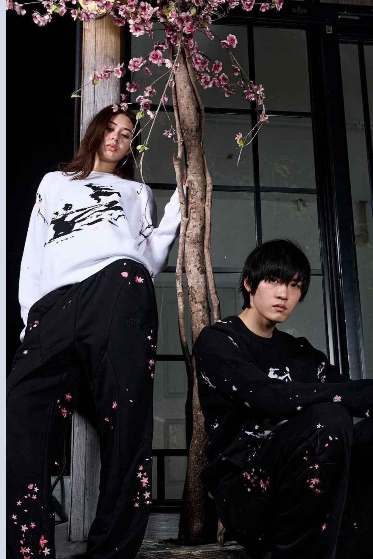 Sakura Black Knit Sweater - Image 9
