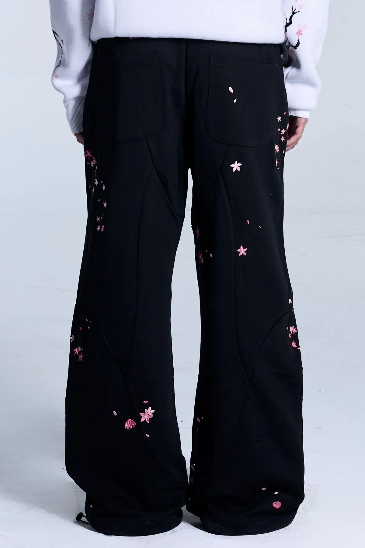 Sakura Black Sweatpants - Image 6