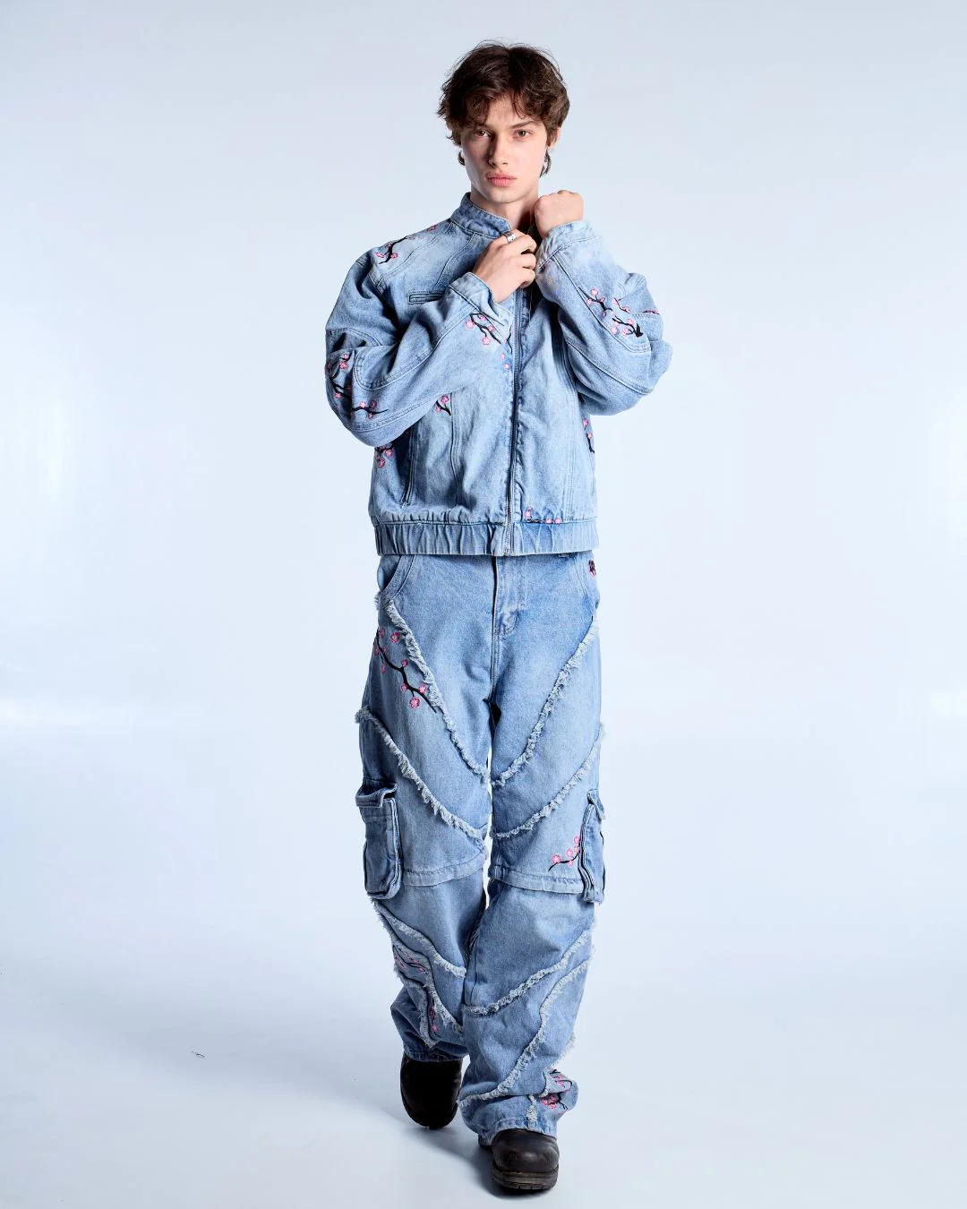 Sakura Blue Denim Jacket - Image 6