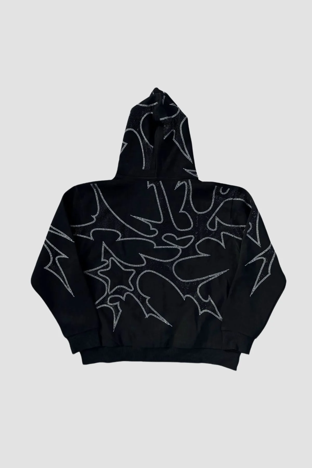 THORNS ZIP HOODIE BLACK - Image 5