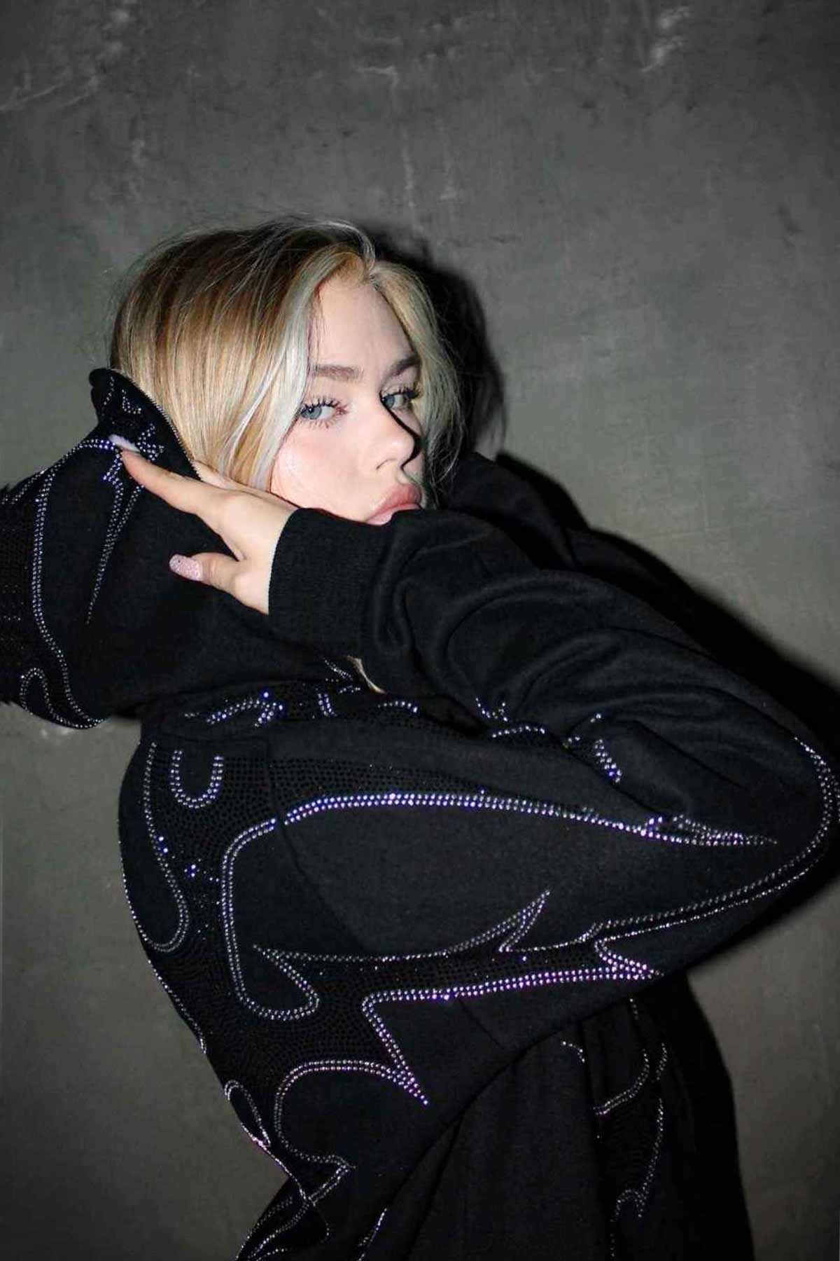 THORNS ZIP HOODIE BLACK - Image 7