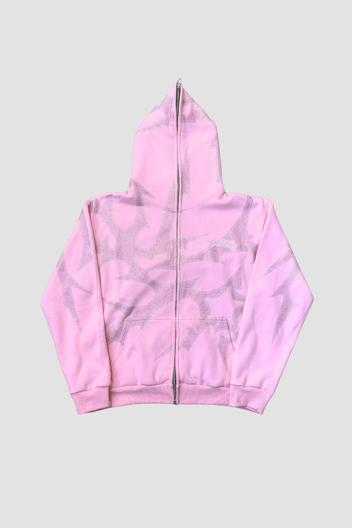 THORNS ZIP HOODIE PINK - Image 4